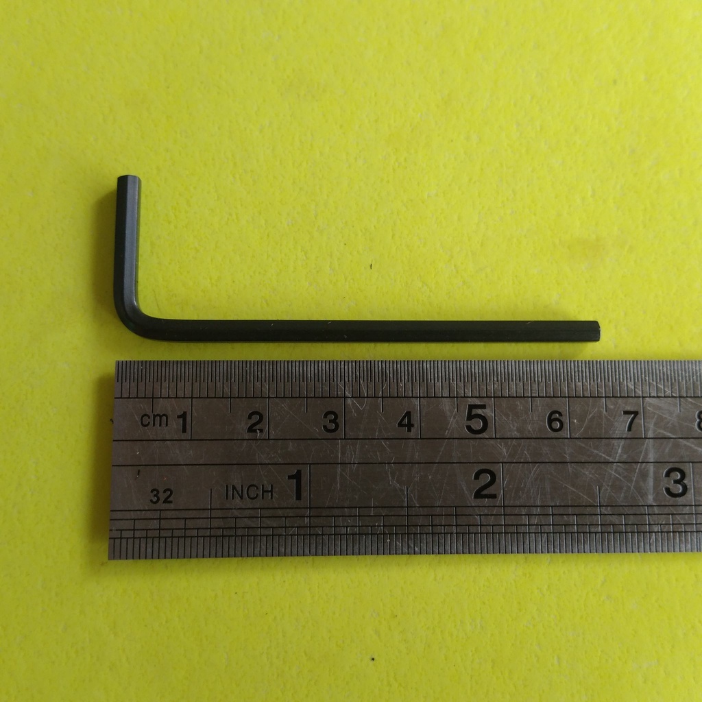 KUNCI L 3 KUNCI L 3MM BAJA HITAM UNTUK BAUT L DIAMETER 4MM KUNCI L 3MM