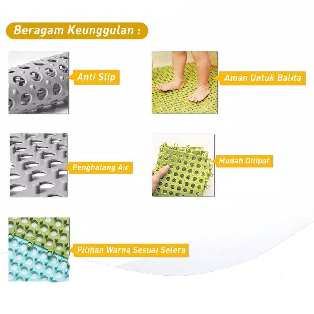 BABEE - KARPET KAMAR MANDI ANTI LICIN / ANTI SLIP KAMAR MANDI / ALAS KESET ANTI LICIN LANTAI DAPUR