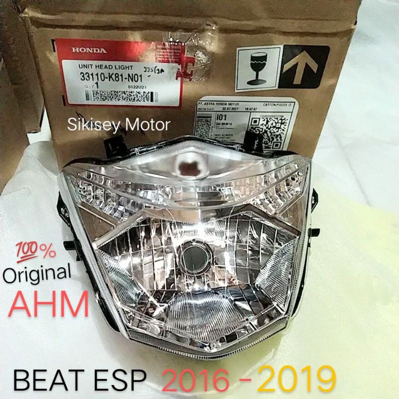 REFLEKTOR BEAT FI 2018, LAMPU DEPAN BEAT FI 2018, BEAT STREET. Original AHM 33110-K81-N01