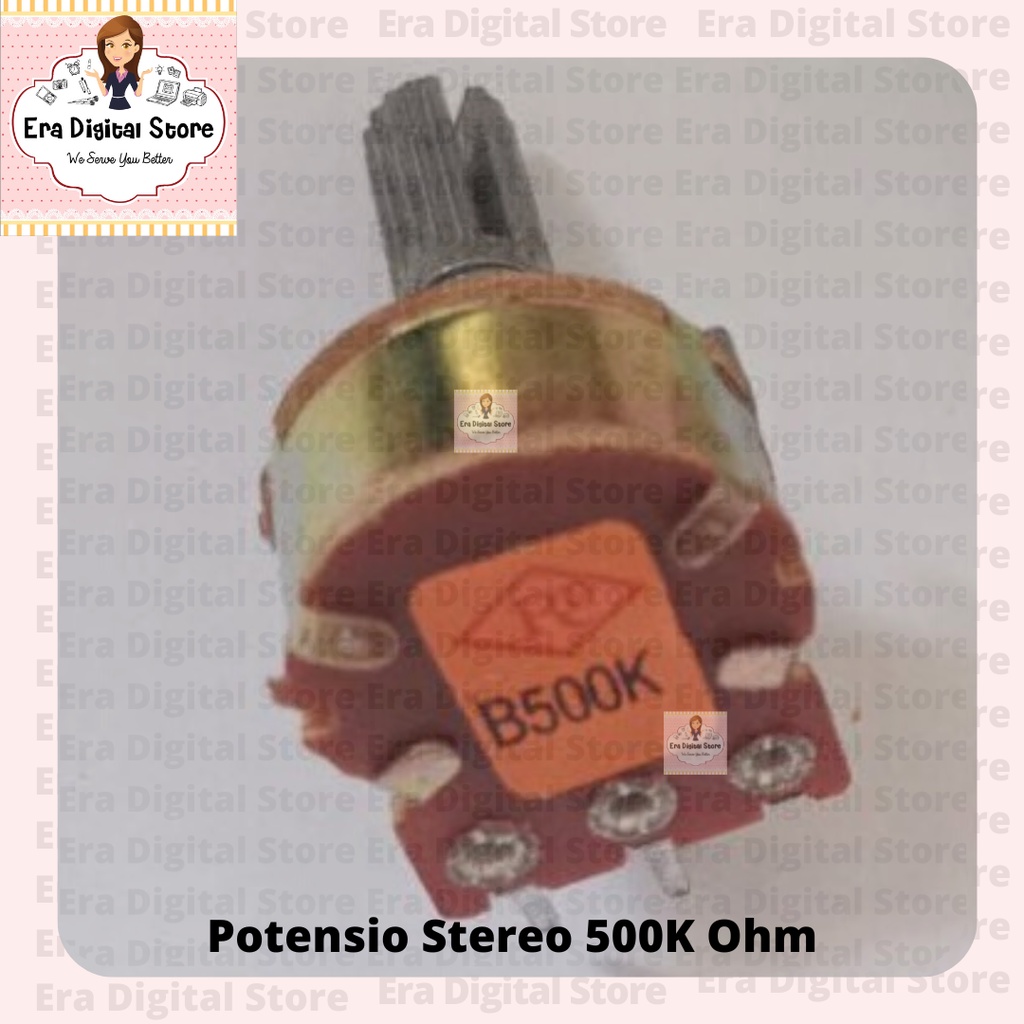 Potensio Stereo 500K Ohm 500 K Ohm