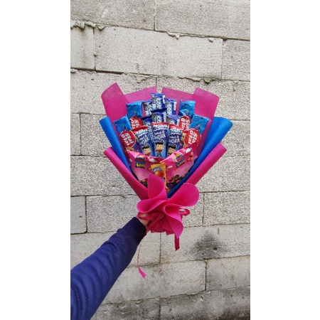 

[SEHARI JADI BISA LGSNG CEKOUT] Buket Snack Wisuda Bouquet Bucket Hadiah Sempro Sidang Wisuda