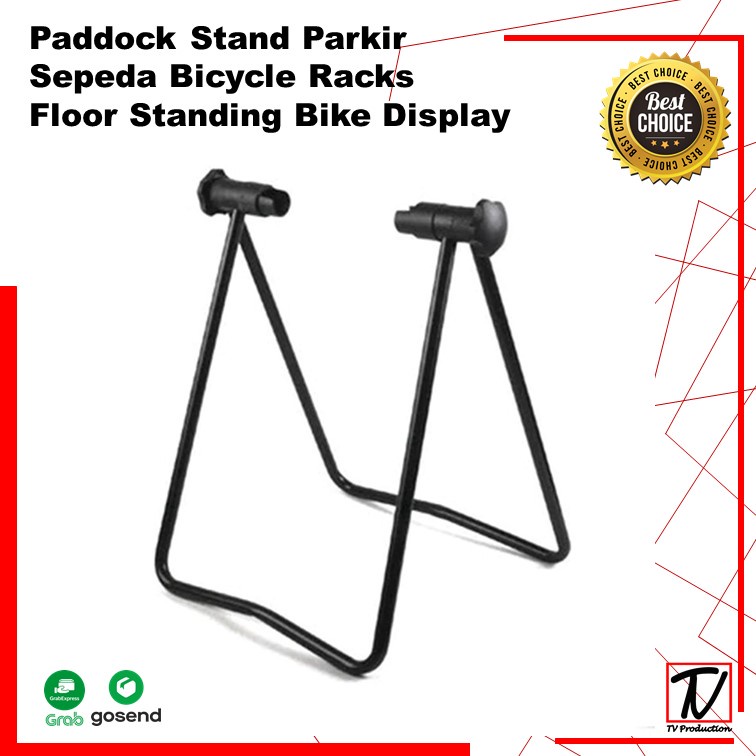 Paddock Stand Parkir Sepeda Bicycle Racks Floor Standing Bike Display