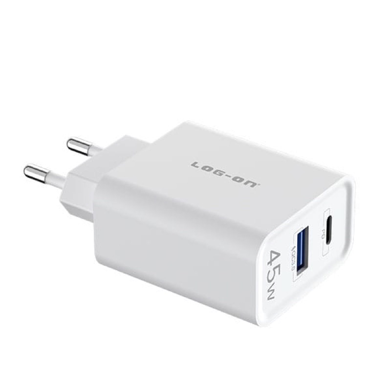 BATOK CHARGER LOG ON LO-CPD600 / GPRO II PD45W+QC4.0+QC3.0 QUICK CHARGER DUAL PORT