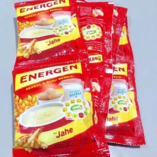 

PAKET 5 Sachet Minuman Sereal Rasa Jahe Energen Jahe Nutrisi