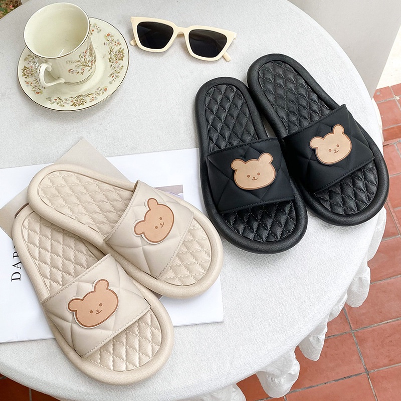 [littlecrab] Sendal Rumah Berkualitas Bear Atas Sandal Lucu Unik Beruang Keren Trendy Sandal Empuk Sendal Karet Korean Style