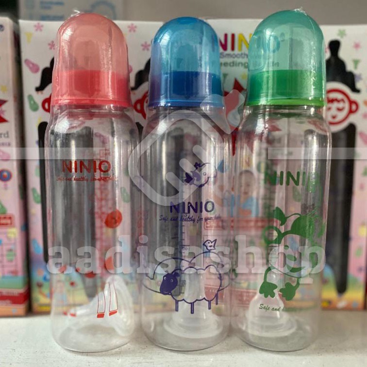 NINIO 1001 Botol Dot Bayi Soft Neck Round Bottle 240ml