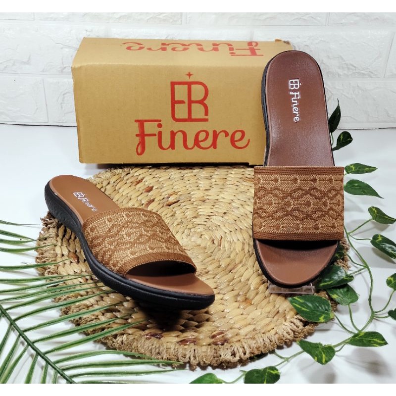 Sandal Wanita Casual Slop Rajut Import Terbaru