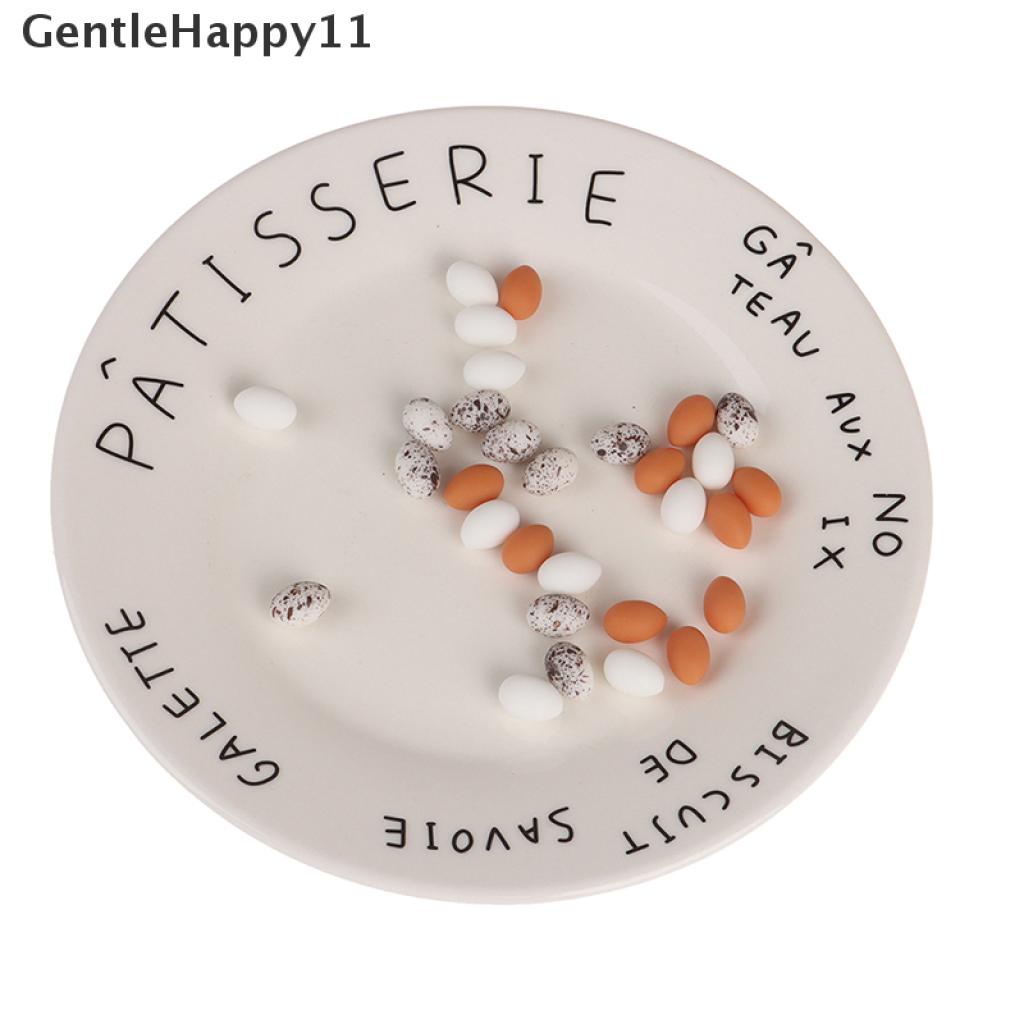 Gentlehappy 10pcs / Set Mainan Miniatur Telur Untuk Aksesoris Dapur Rumah Boneka