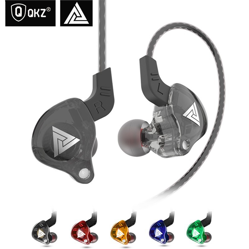 B*  Qkz ak6 Earphone In-Ear HiFi Stereo Dynamic Deep Bass dengan Mic