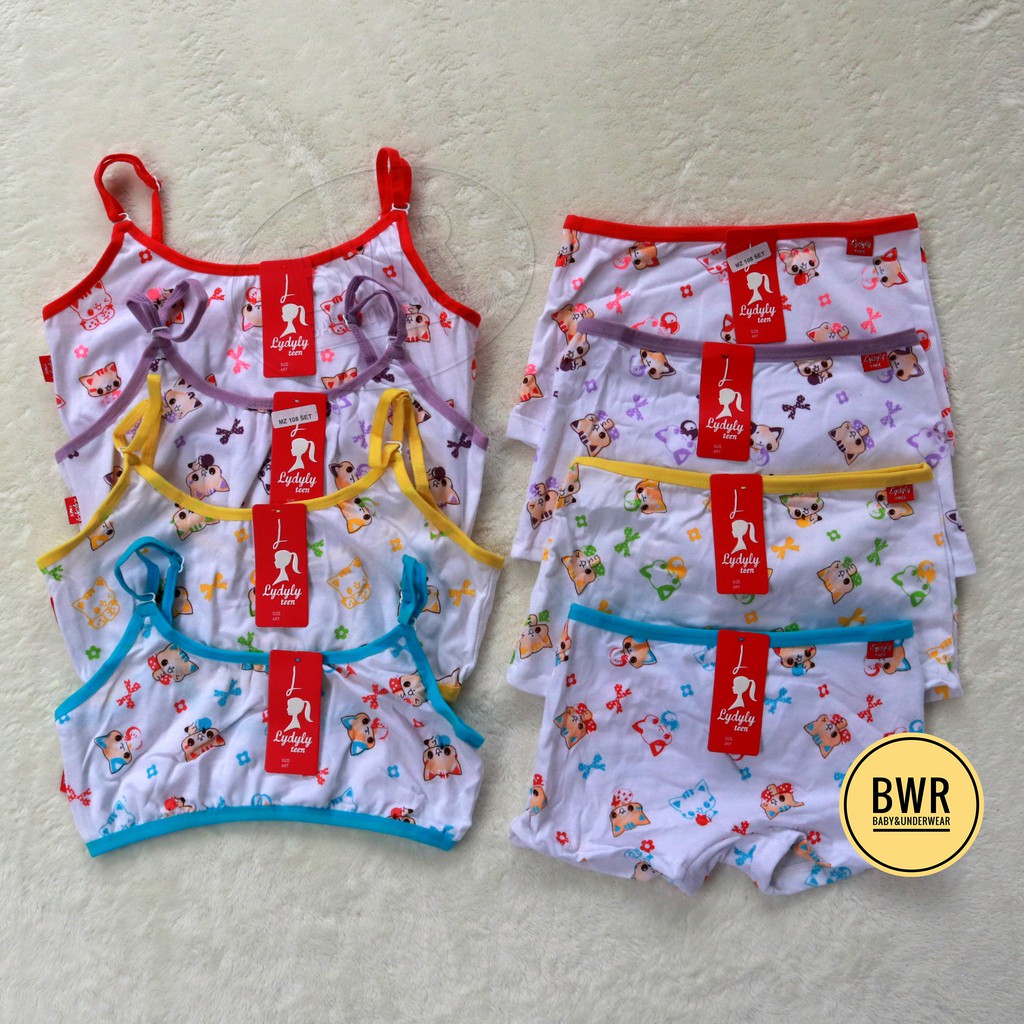 Setelan Miniset Lydyly MZ 108 Motif  [ V1 D3 ] Pakaian Dalam Anak perempuan