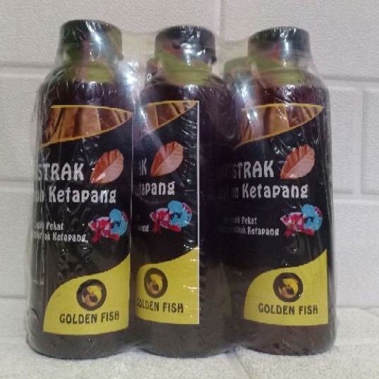 250 ml EKSTRAK DAUN KETAPANG GOLDEN FISH HITAM PEKAT TANPA MINYAK HIGH QUALITY KUALITAS TINGGI ORIGINAL