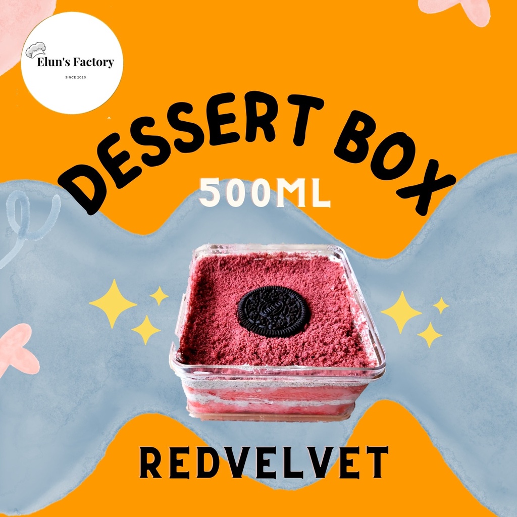 

[Dessert Box Viral 500ML] Rasa Redvelvet Oreo