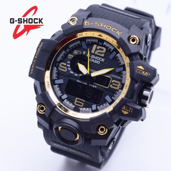 Jam Tangan Pria G-Shock GWG-1000 Brawler Version Gshock Double Time Digital - FullHitam
