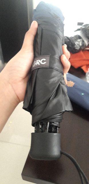 Payung Lipat 3 Bunga Daun / Full Print / Lapis Hitam Uv / Grc - 8677