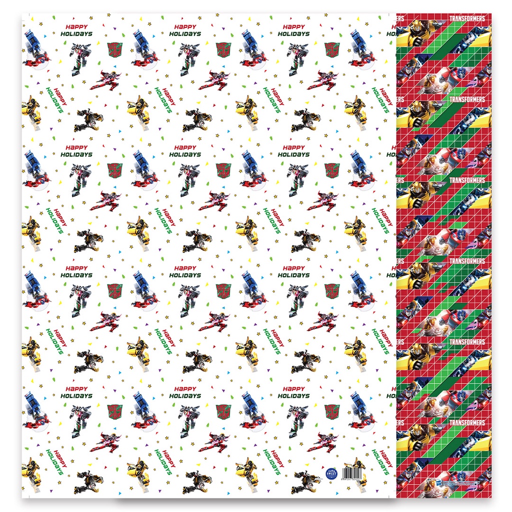 

WRAPPING PAPER - KERTAS KADO - TRANSFORMER - CHRISTMAS - TF033