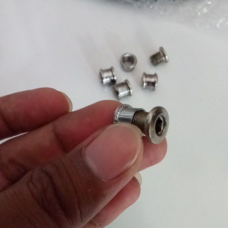 Baut Chainring baut Gear depan sepeda