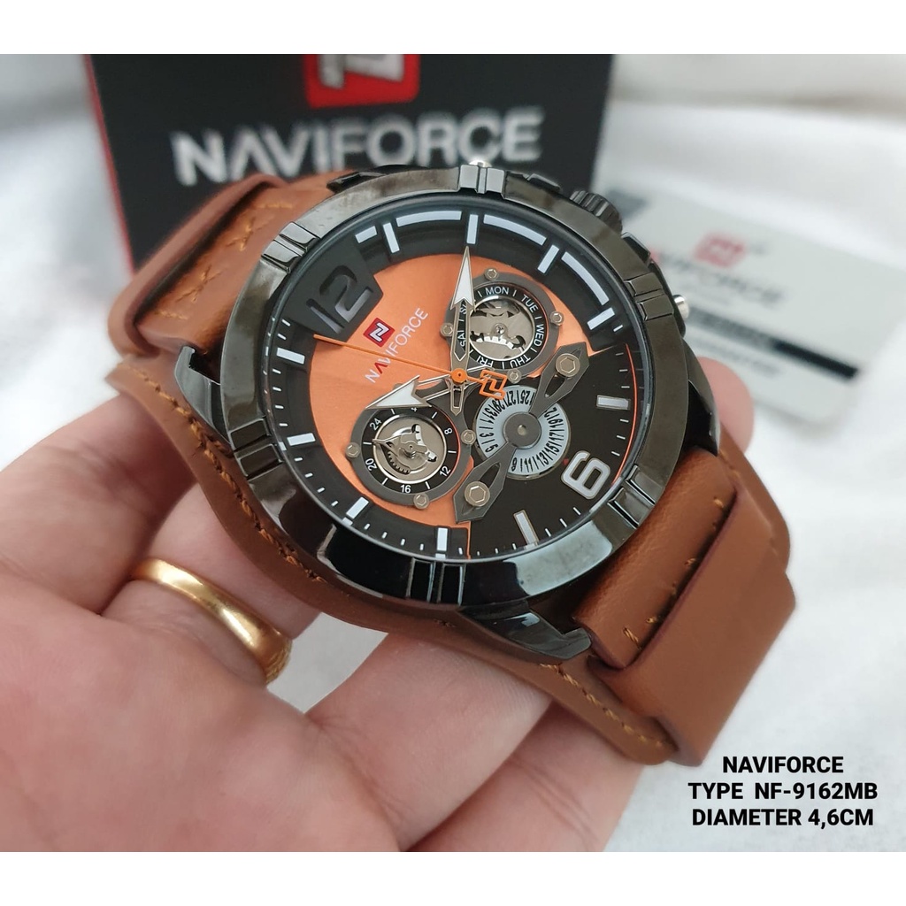 JAM TANGAN NAVIFORCE 9162/JAM TANGAN COWOK NF9162MB/ JAM TANGAN TERBARU