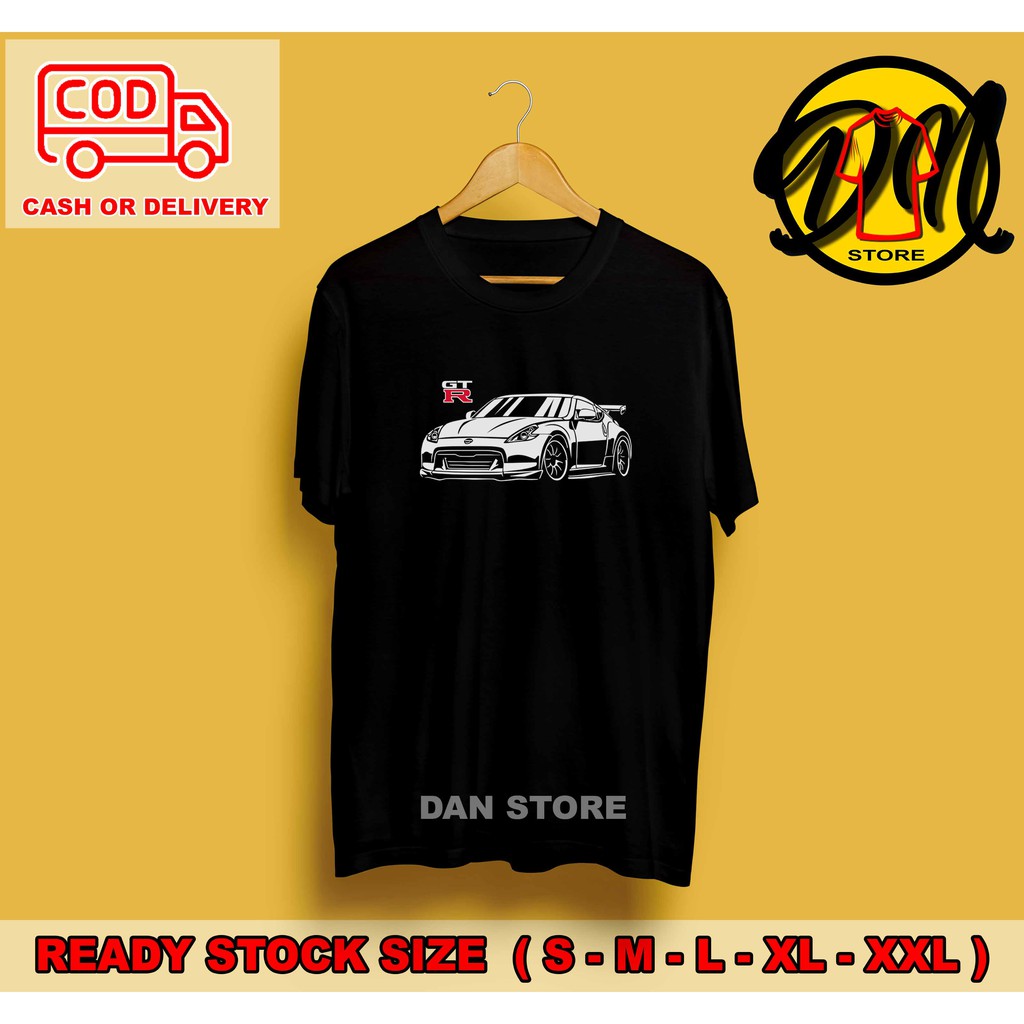 Kaos Baju Nisan Skyline Gtr R35 Kaos Gambar Mobil T shirt Pria Kaos Distro Pria Atasan Kaos Otomotif