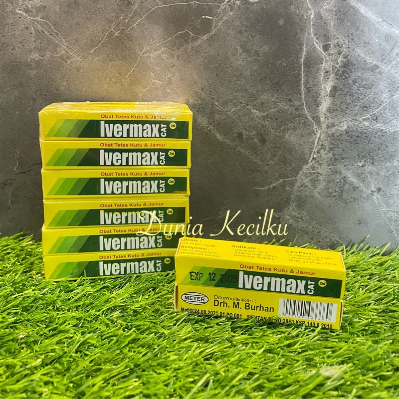 Ivermax Cat Obat Tetes Jamur Kutu Scabies Kucing Dr. M Burhan