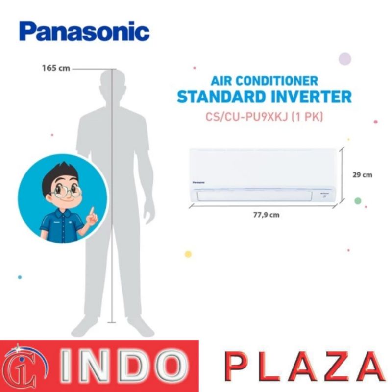 AC PANASONIC INVERTER 1 PK CS/CU-PU9XKJ