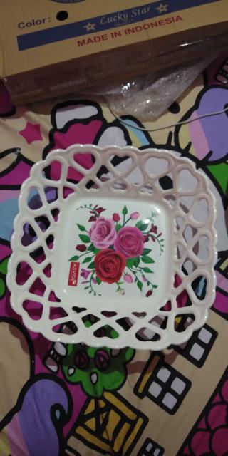 Paling Laku Keranjang Buah/ Keranjang Parcel Plastik Motif Bunga