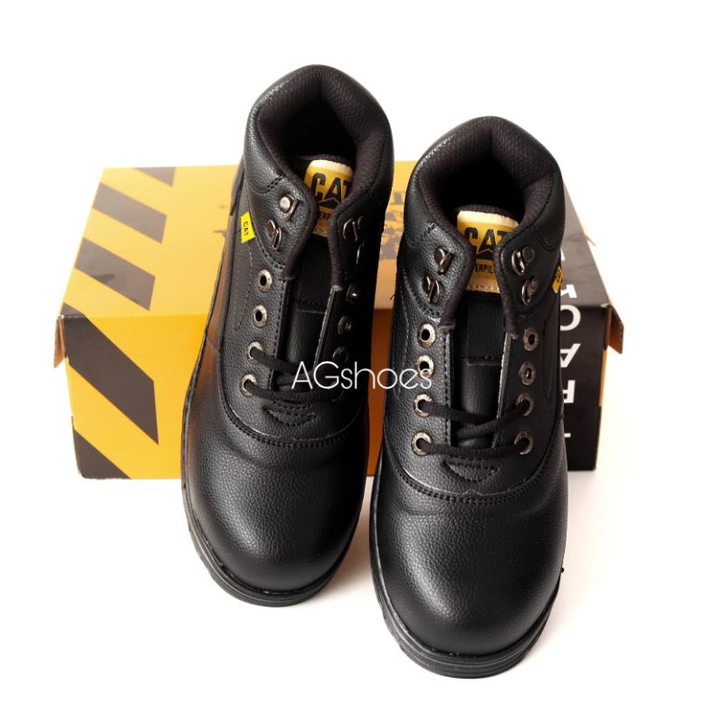 Sepatu Boot Pria Ujung Besi Kerja Lapangan Proyek Safety Anti Slip Safety Shoes Semi Boot