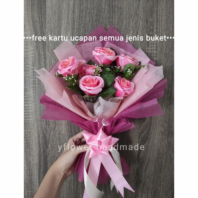 Sale Buket Bunga Mawar Ungu untuk wisuda/wedding/engagement/ hari ibu / hari guru/ ulang tahun/ untu