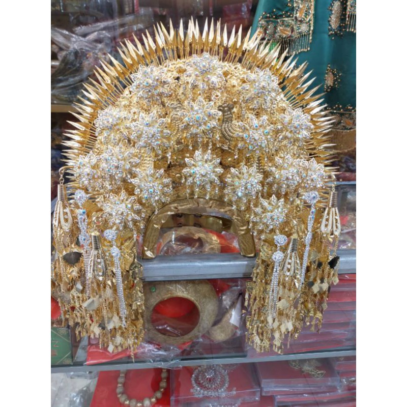 suntiang tinggi suntiang minang suntiang gadang asli bakarang sepuh emas
