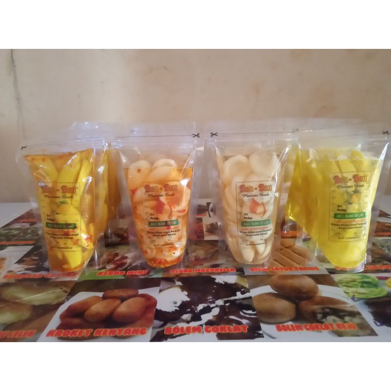 

manisan mangga & salak basah/kuah khas cirebon