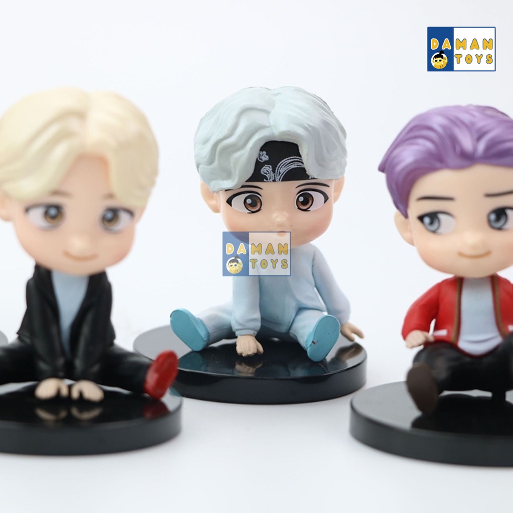 BTS KPOP Stars Figure Random Satuan Mainan Pajangan Miniatur Hiasan Topper