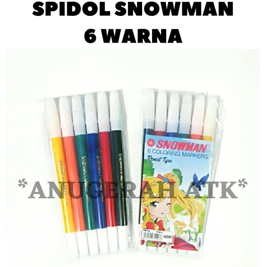 

Spidol Snowman 6 Warna PW-6A
