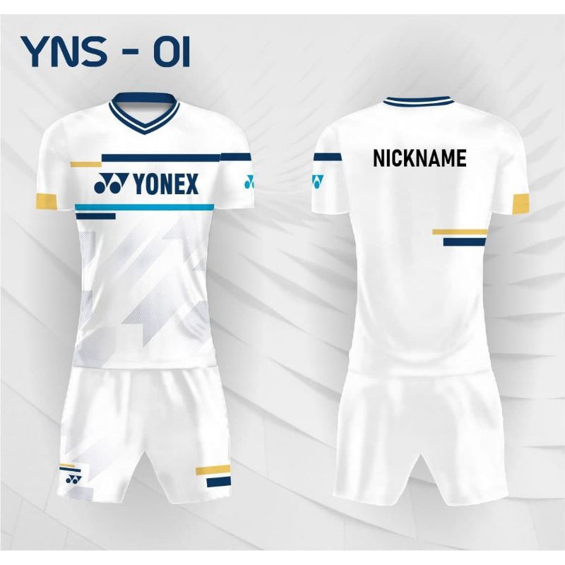 Jersey badminton setelan baju & celana YONEX bulu tangkis