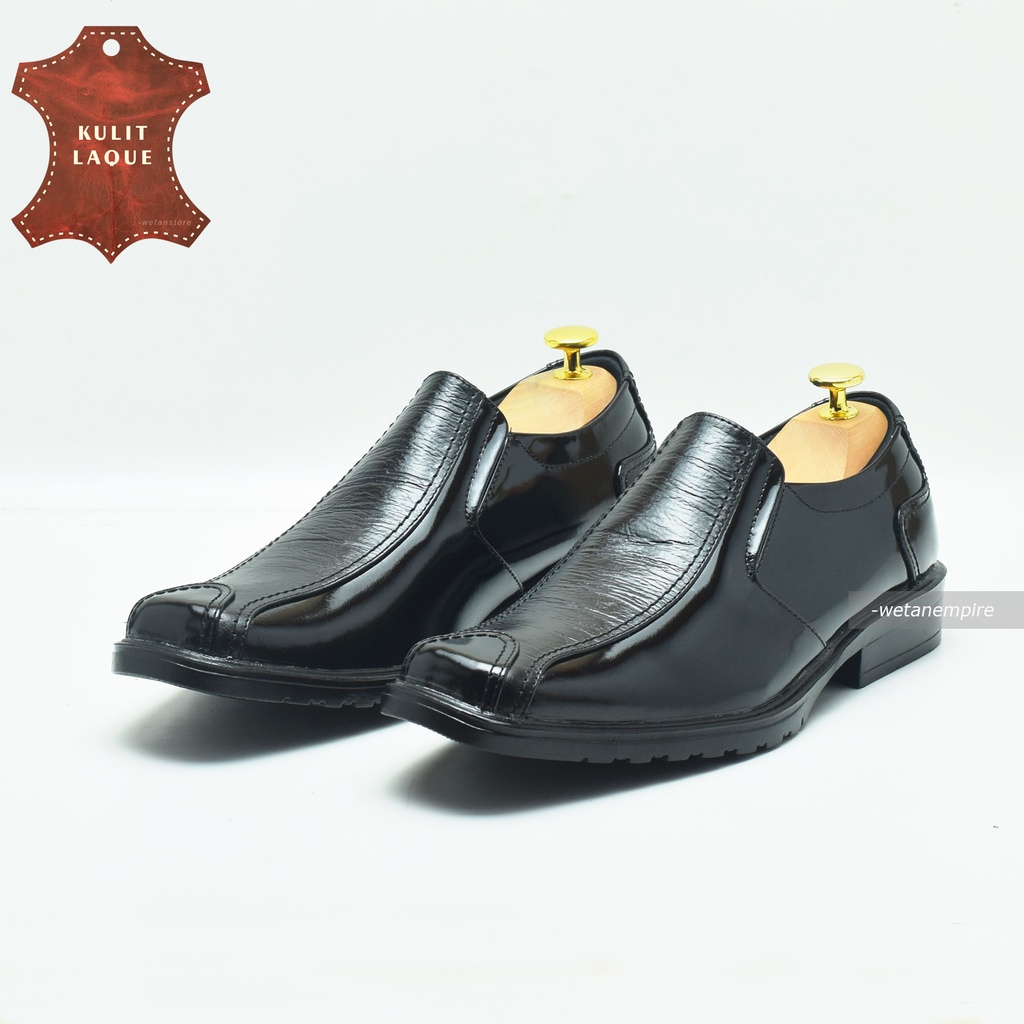 SEPATU Pantofel Pria Tanpa Tali Bahan Kulit PREMIUM WETAN GALUH 2 - HARGA PROMO