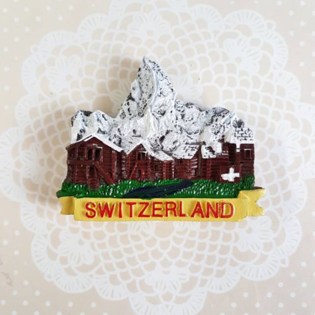 Souvenir Mancanegara | Magnet Kulkas Switzerland