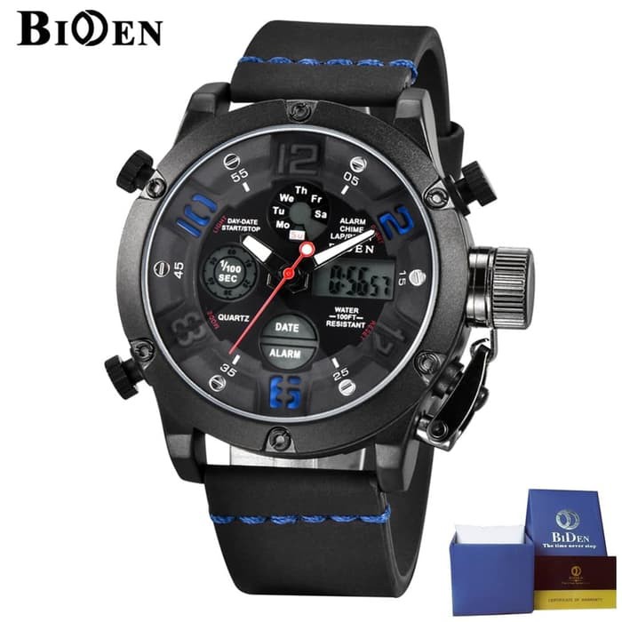 jam tangan Biden pria leather sport fashion waterproof bisnis