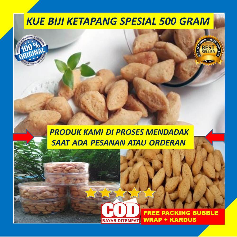 

Kue Biji Ketapang 500 Gram Spesial Enak Gurih Manis Renyah