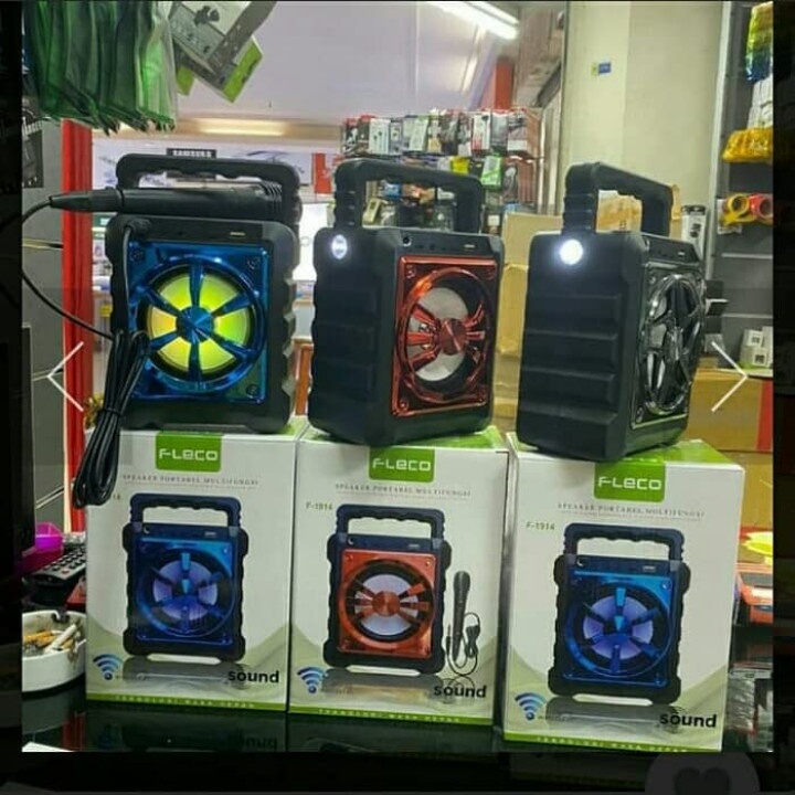 SPEAKER BLUETOOTH PORTABLE WIRELESS FLECO F-1914 Free MIC