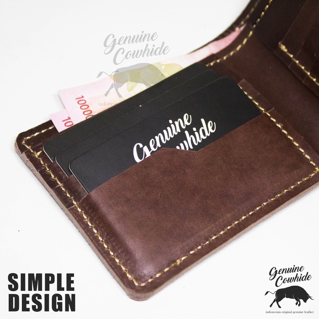 Dompet Pria Kulit Asli Model Vintage Jenis Pull Up Leather - Dompet Kulit Asli Model Vintage