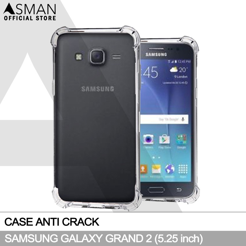 Anti Crack Samsung Galaxy Grand 2 (5.25&quot;) | Soft Case Anti Bentur - Clear