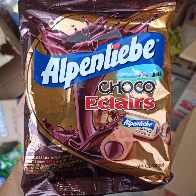 

Eclairs Permen Kembang Gula Alpenliebe Rasa Cokelat Karamel