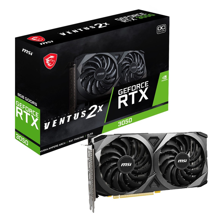 MSI GeForce RTX 3050 VENTUS 2X 8GB OC DDR6 NEW