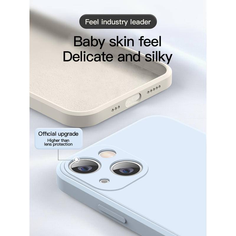 Case Pelindung Lensa Bahan Silikon Untuk iPhone 13 14 Pro Max Plus Mini 14 13