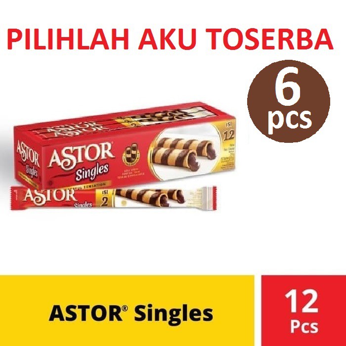 ASTOR Singles, 1 box isi 12 pcs (HARGA PAKET ISI 6 BOX)