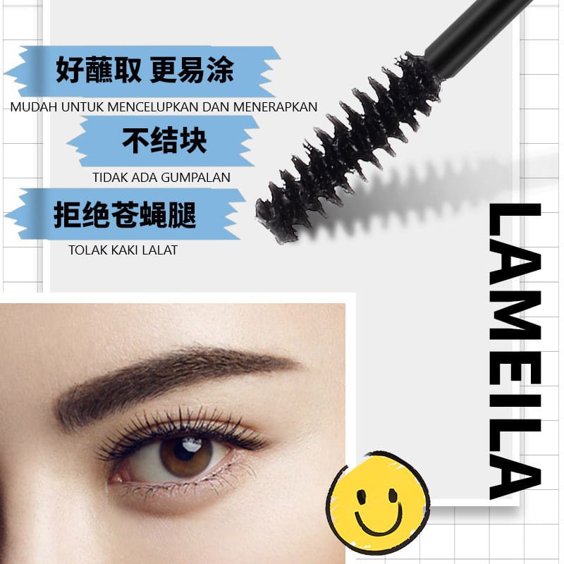 LAMEILA 740 MASCARA MASKARA KOREA CURLING &amp; LENGTH TAHAN LAMA TIDAK MUDAH LUNTUR