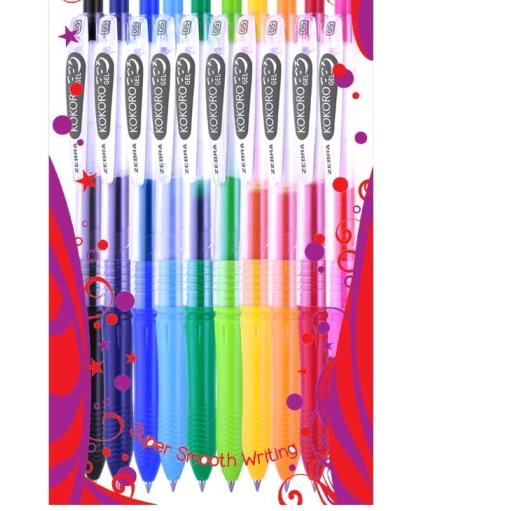 

◙ ZEBRA KOKORO SET 10 (ALL COLOUR IN 1) ☼