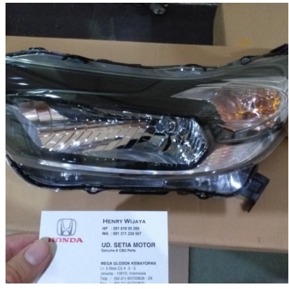 Lampu Depan / Head Lamp / Headlight / Headlamp Honda Mobilio Brio facelift Tipe RS Original