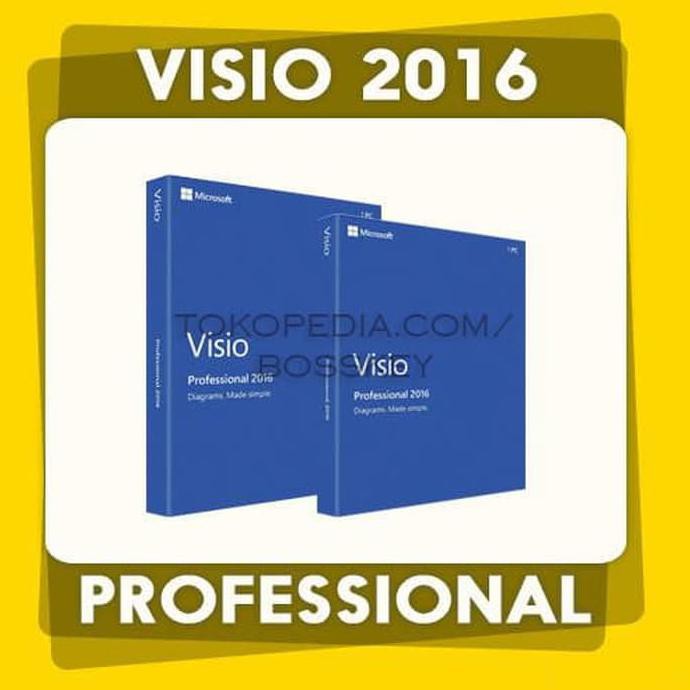 Visio 2016 Professional - RETAIL License / Lisensi Original Key