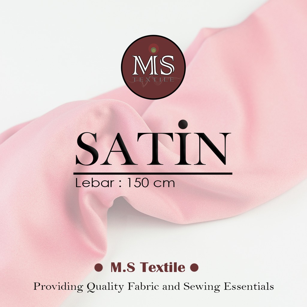Kain Satin / Sateen / Silk Premium per Meter