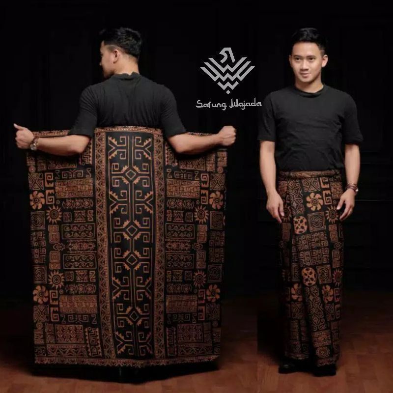 SARUNG PRIA TERBARU MOTIF TEROMPAH SHOLAT DEWASA SARUNG MOTIF BALIMUN SARWON-azmat coklat