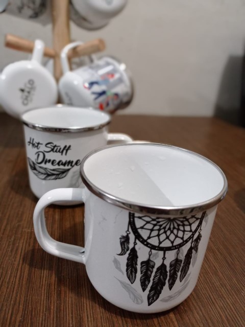 Mug Enamel D9 Motif